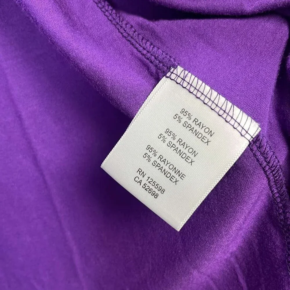 Ellen Tracy Purpl M/L Open‎ Front Cardigan Office Business Casual Lagenlook